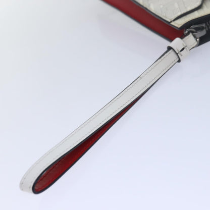 Christian Louboutin Loubiclutch Printed Patent, WHITE, PATENT_LEATHER, Clutche & pouche