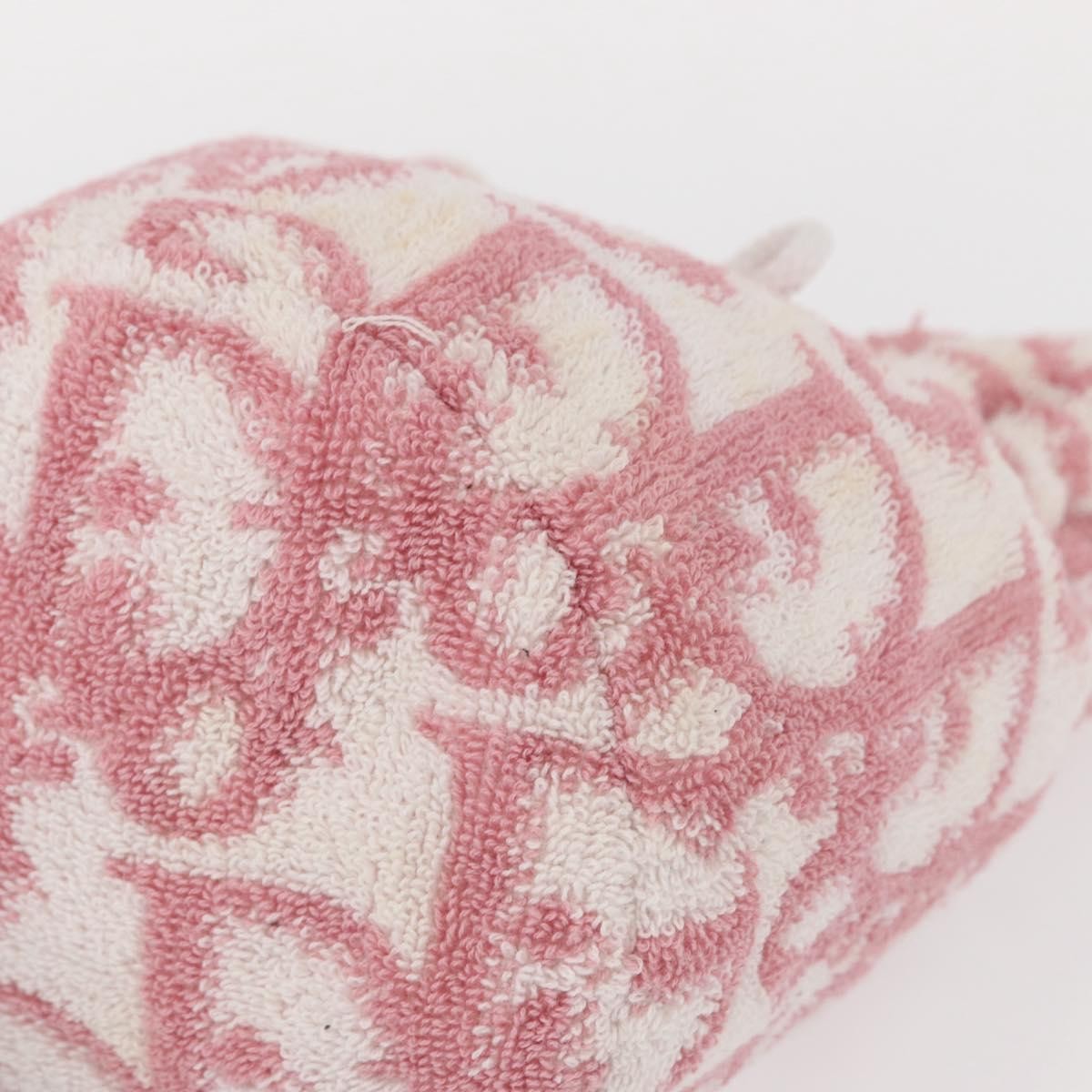 Christian Dior Vintage Trotter Pouch Pile, PINK, COTTON, Clutche & pouche