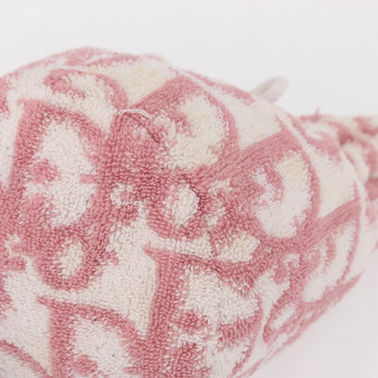 Christian Dior Vintage Trotter Pouch Pile, PINK, COTTON, Clutche & pouche