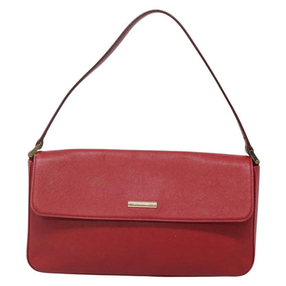 Burberry Vintage Handbag Leather, RED, LEATHER, Handbag