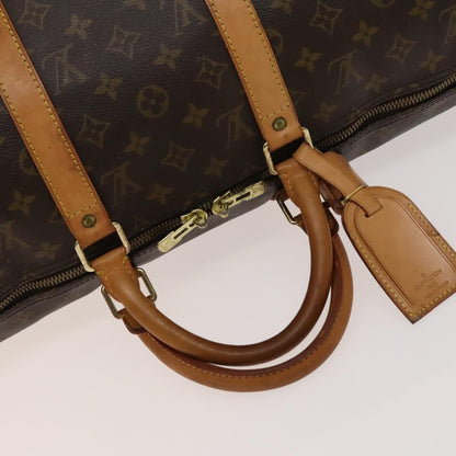 Louis Vuitton Keepall Bag Monogram Canvas, BROWN, CANVAS, Travel bag
