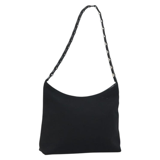 Salvatore Ferragamo Vala Shoulder Bag Nylon, BLACK, NYLON, Shoulder bag