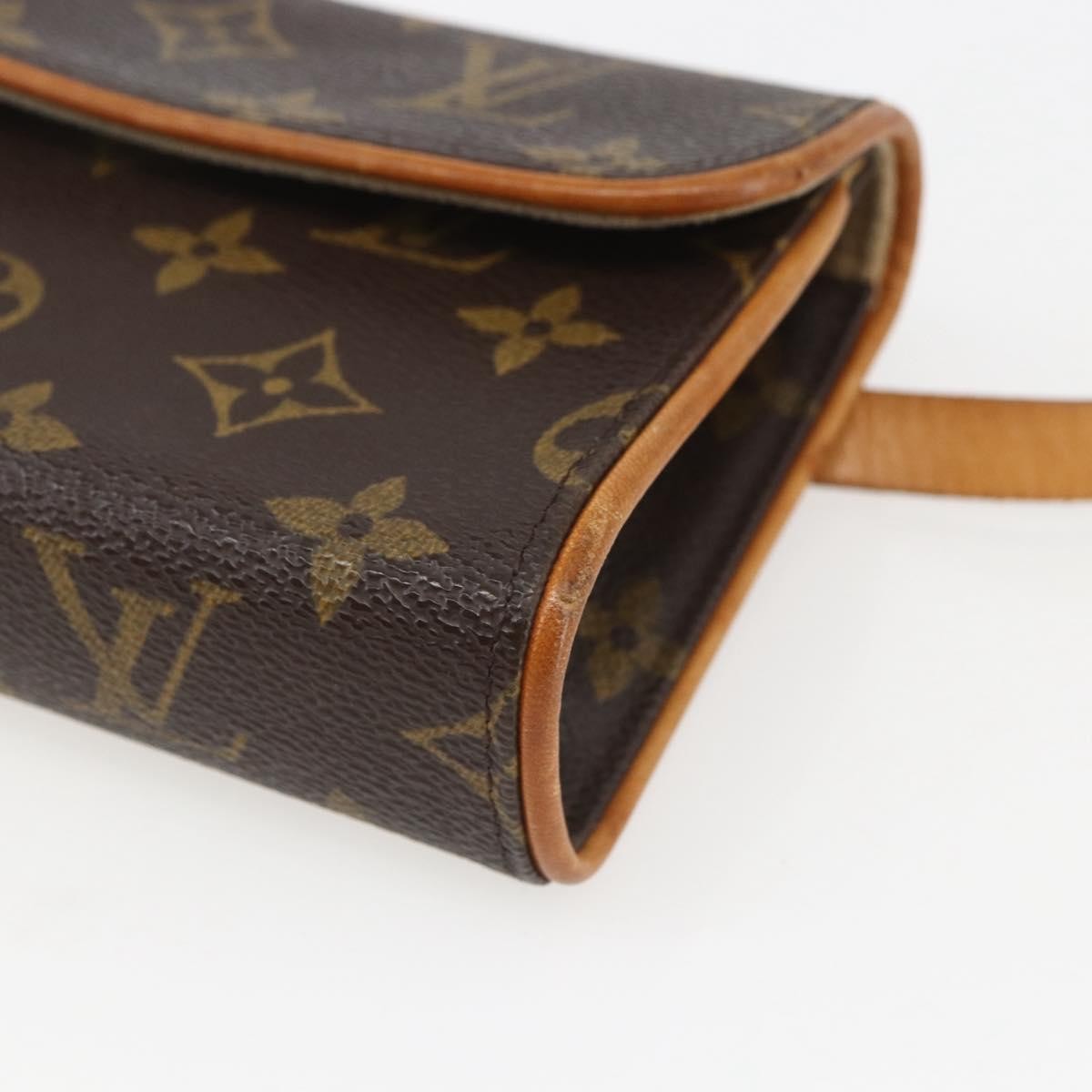 Louis Vuitton Florentine Waist Bag Monogram Canvas, BROWN, CANVAS, Clutche & pouche