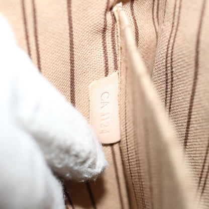 Louis Vuitton Neverfull Pochette Monogram Canvas, BROWN, CANVAS, Clutche & pouche