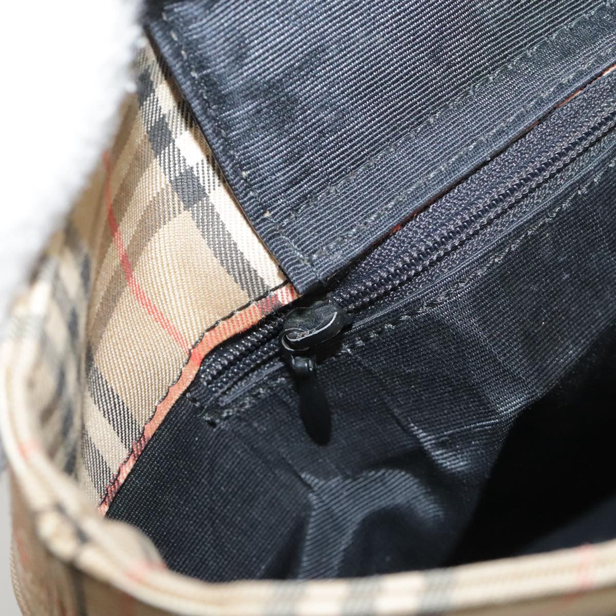 Burberry Nova Check Tote Leather, BEIGE, CANVAS, Tote bag