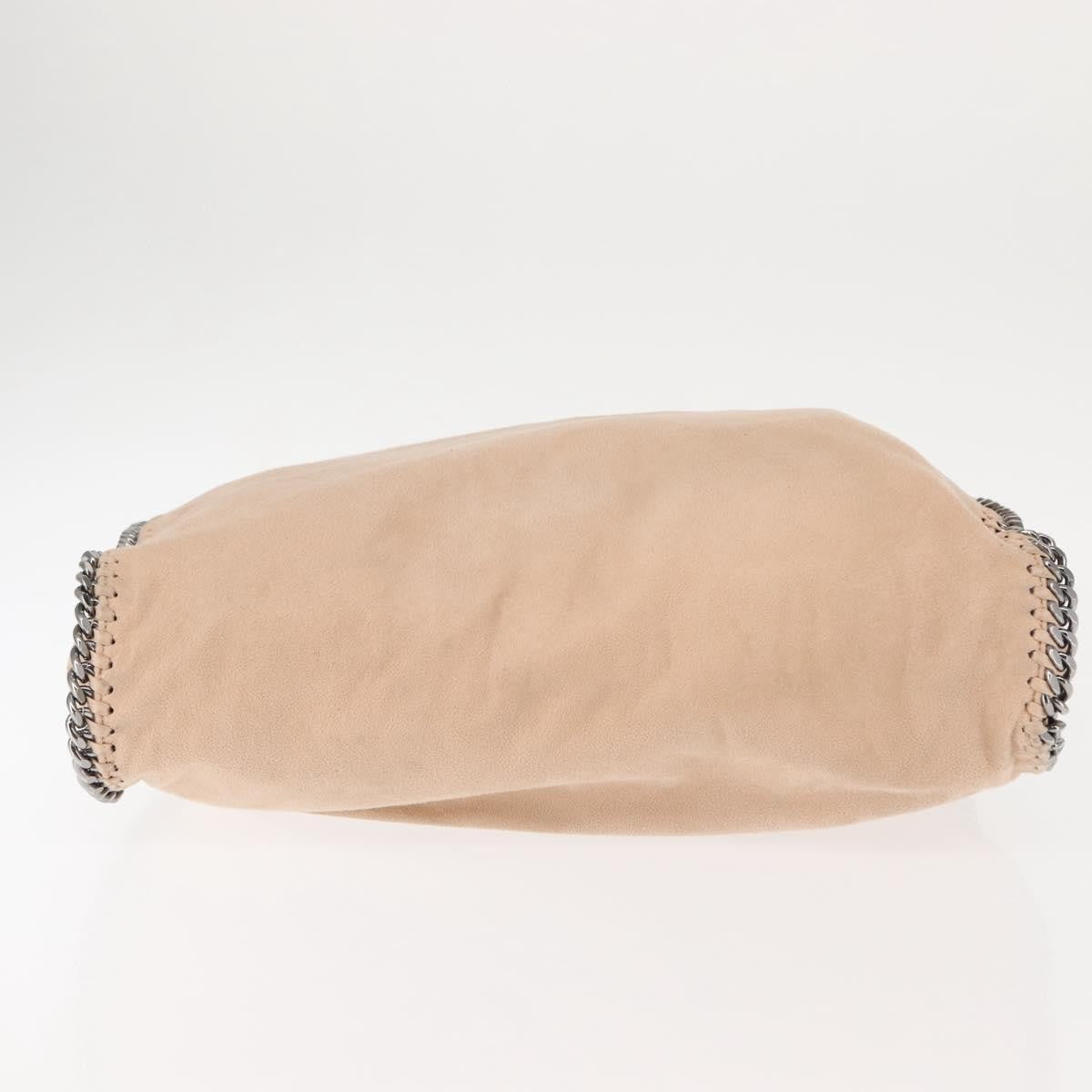 Stella McCartney Falabella Fold Over Bag Faux Suede, BEIGE, SUEDE, Crossbody bag