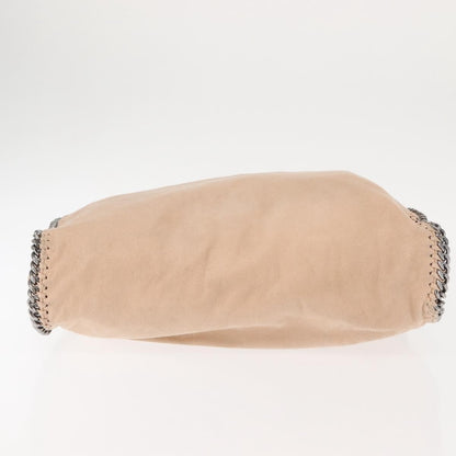 Stella McCartney Falabella Fold Over Bag Faux Suede, BEIGE, SUEDE, Crossbody bag