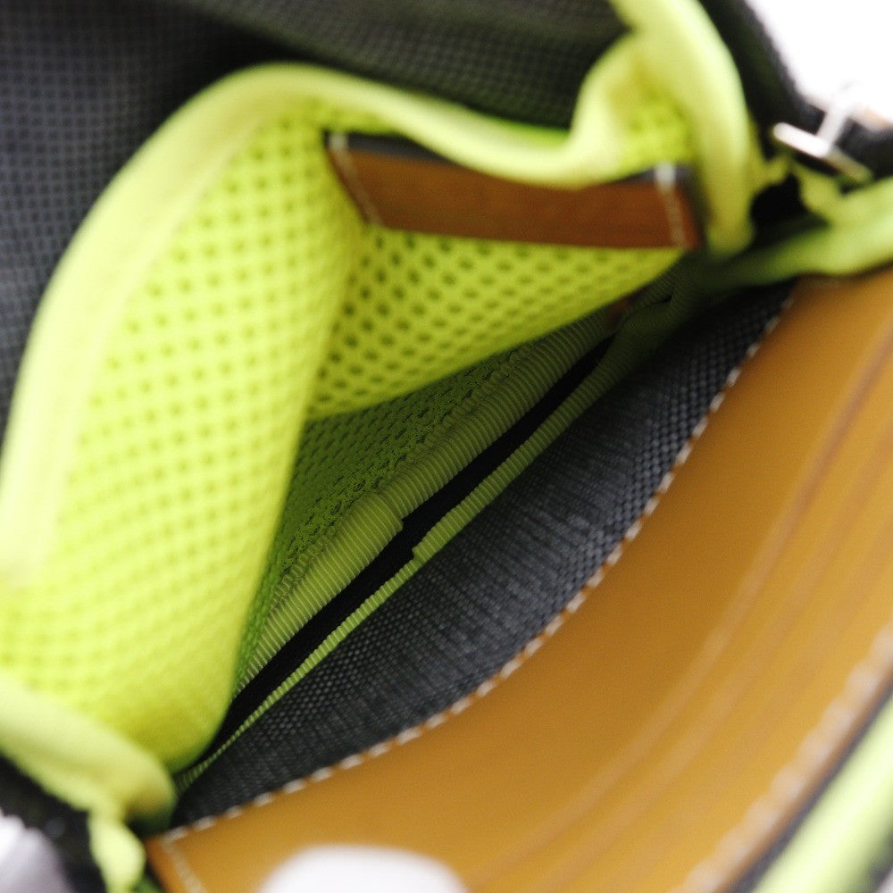 Loewe Eye/Loewe/Nature Neck Pocket Pouch Embossed Calfskin, GRAY, CANVAS, Crossbody bag