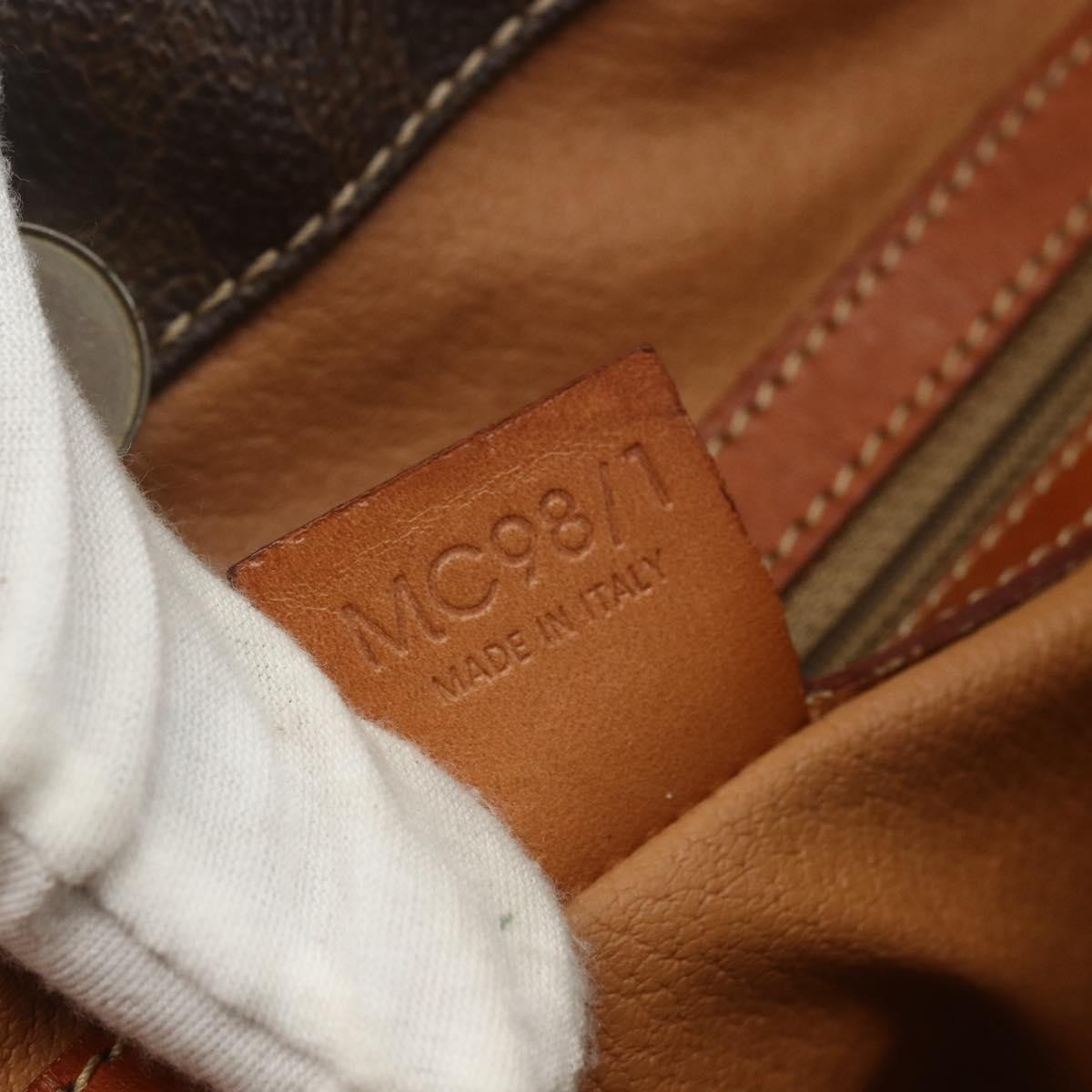 Celine Vintage Macadam Tote bag Canvas and Leather, BROWN, CANVAS, Tote bag