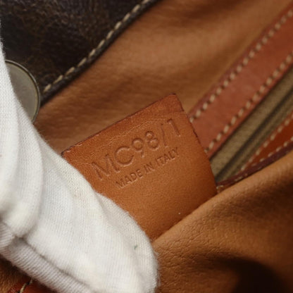 Celine Vintage Macadam Tote bag Canvas and Leather, BROWN, CANVAS, Tote bag