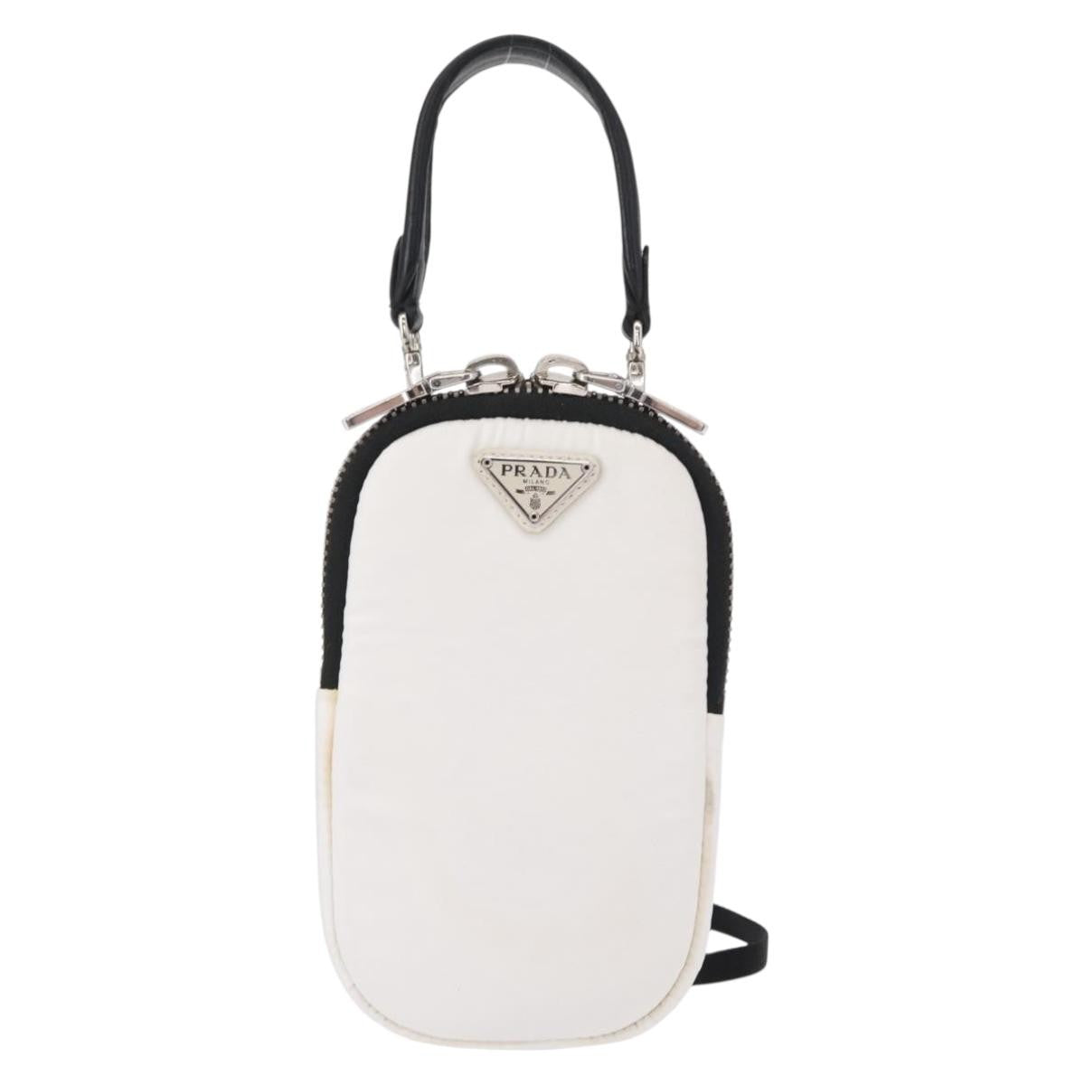 Prada Cargo Phone Holder Crossbody Bag Tessuto, WHITE, NYLON, Shoulder bag