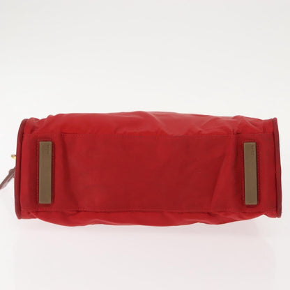 Prada Zip Around Tote Tessuto, RED, NYLON, Handbag