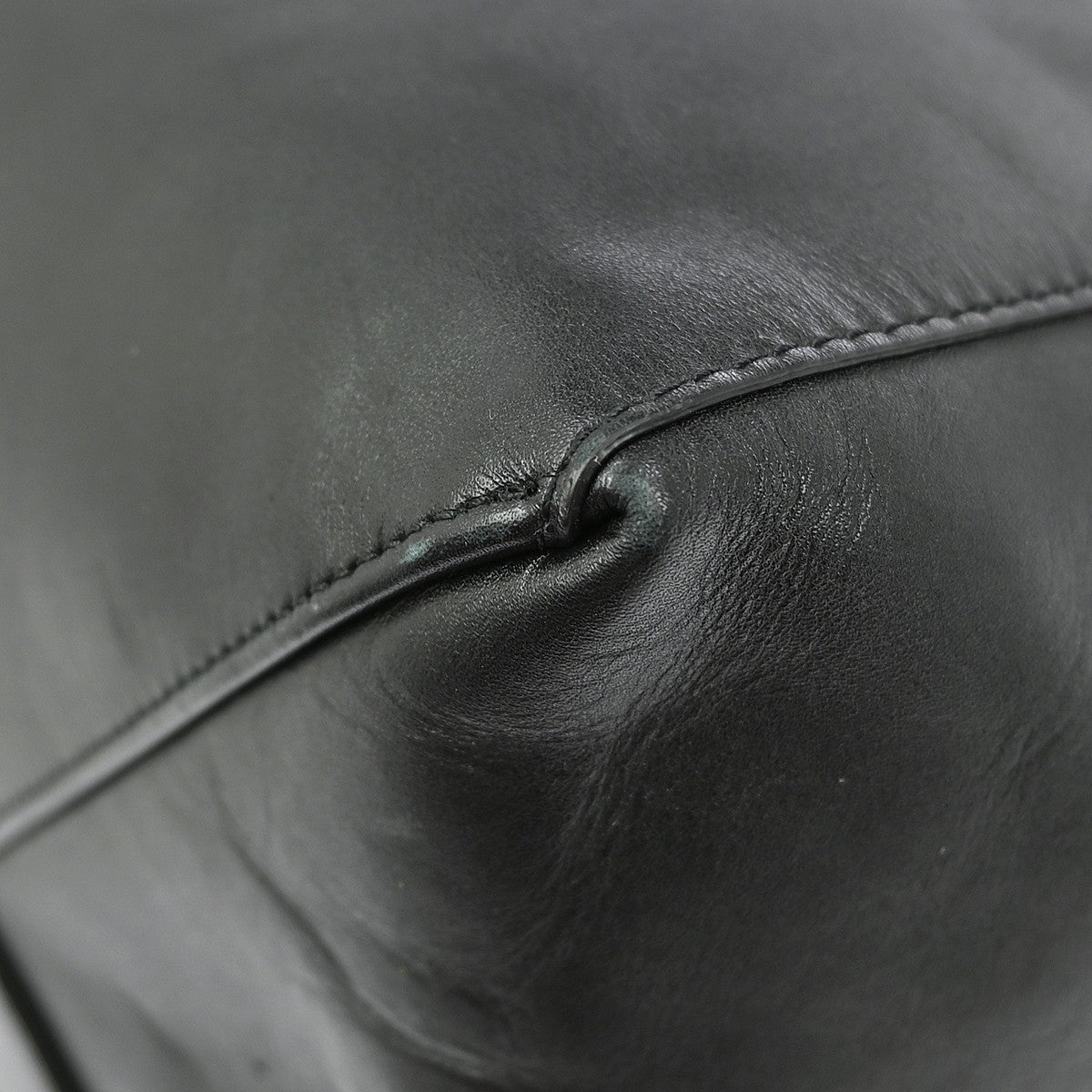 Celine Horizontal Cabas Tote Leather, BLACK, LEATHER, Tote bag