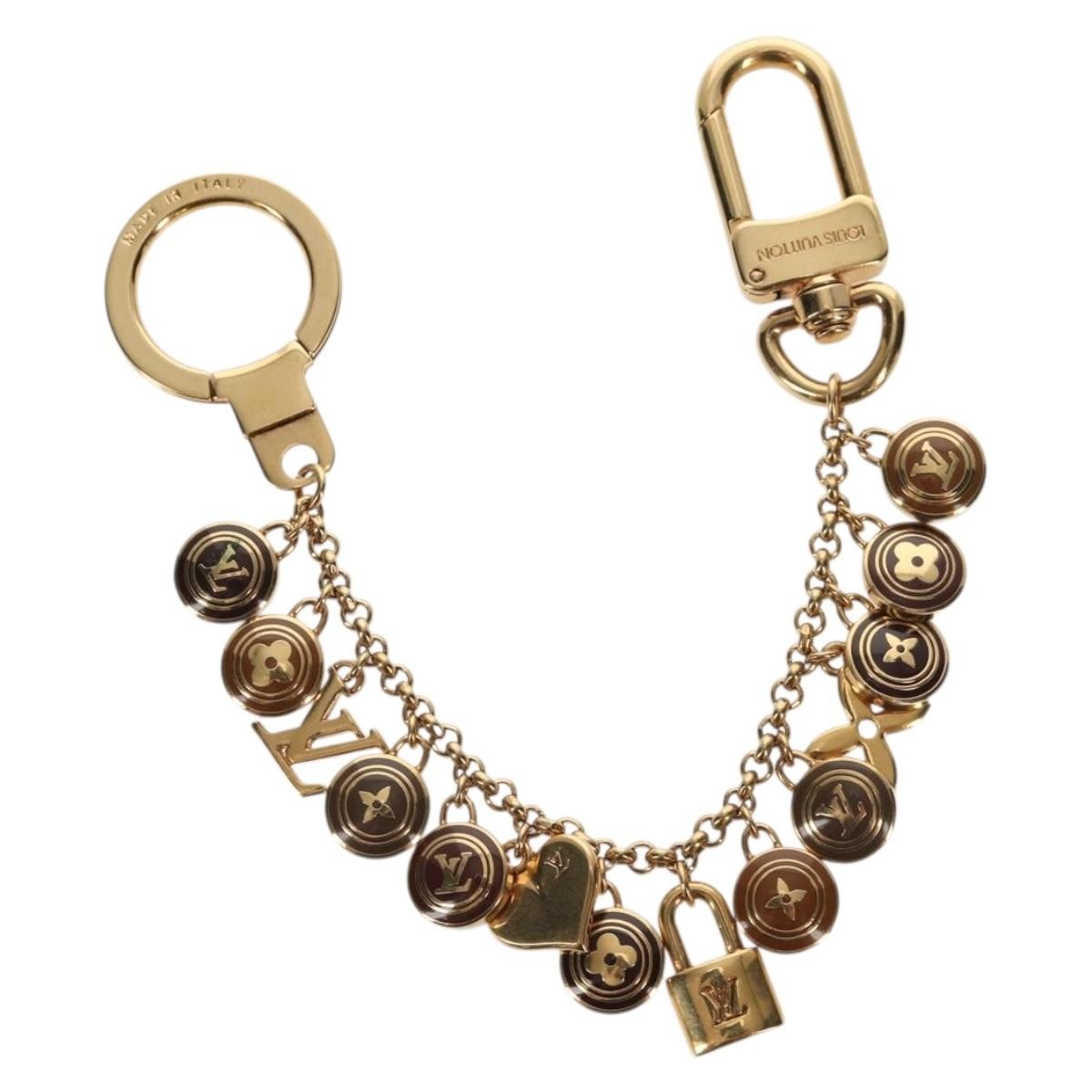 Louis Vuitton Pastilles Bag Charm and Key Holder Metal and Enamel, GOLD, METAL, Charms and Keychains