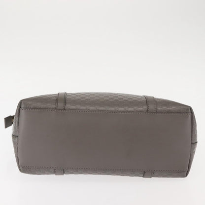 Gucci Britt Convertible Dome Satchel Microguccissima Leather, GRAY, LEATHER, Handbag