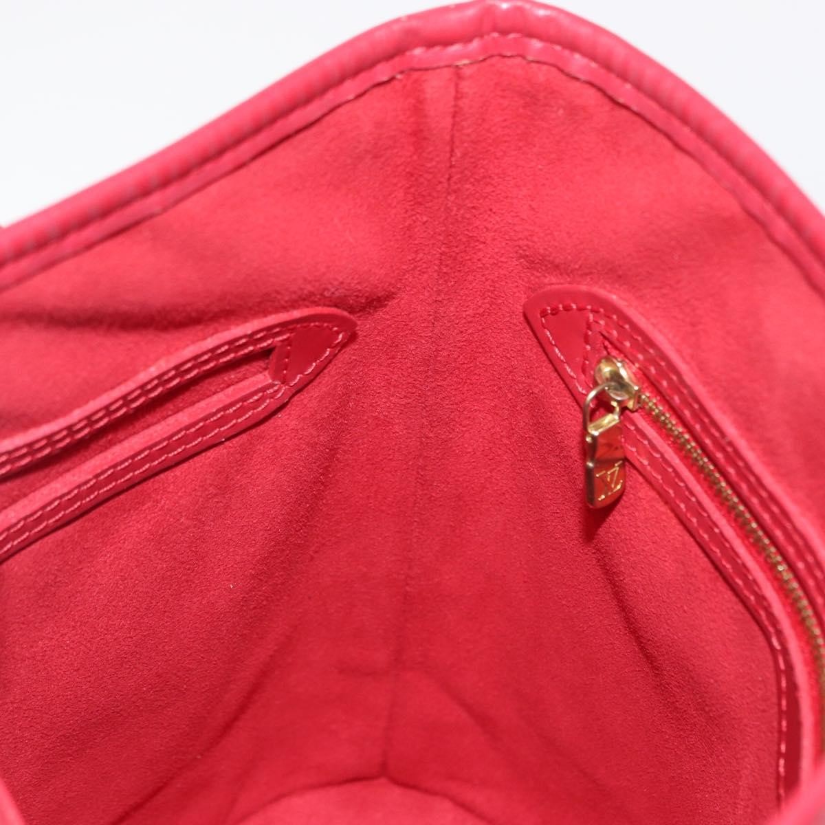 Louis Vuitton Bucket Bag Epi Leather, RED, LEATHER, Shoulder bag