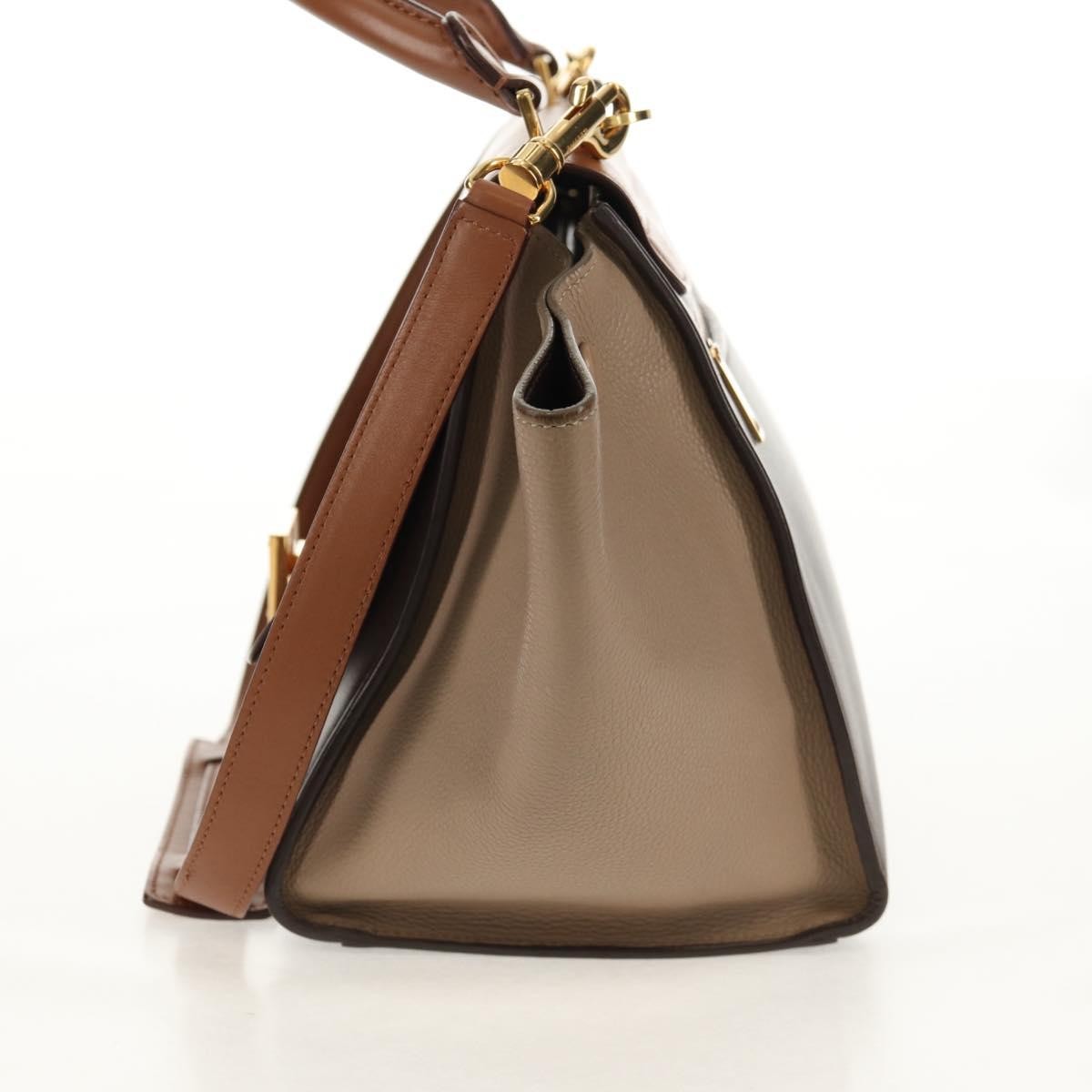 Celine Tricolor Trapeze Bag Leather, MULTICOLOUR, LEATHER, Handbag