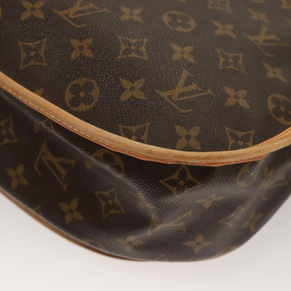 Louis Vuitton Menilmontant Handbag Monogram Canvas, BROWN, CANVAS, Shoulder bag