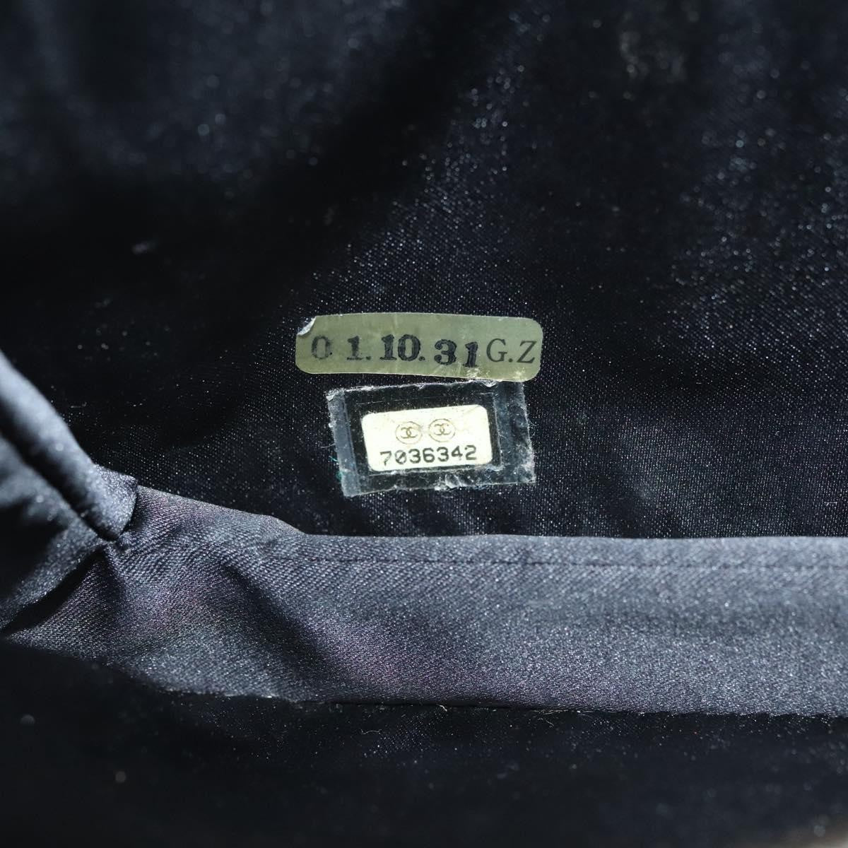 Chanel Ruffle Chain Pochette Lambskin, BEIGE, LEATHER, Clutche & pouche