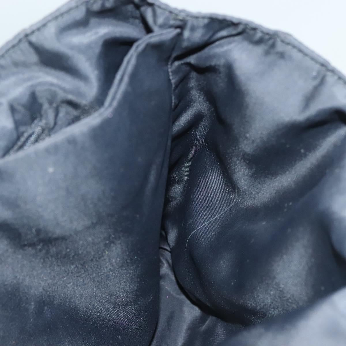 Prada Logo Flat Tote Bag. Nylon Tessuto, BLACK, NYLON, Handbag