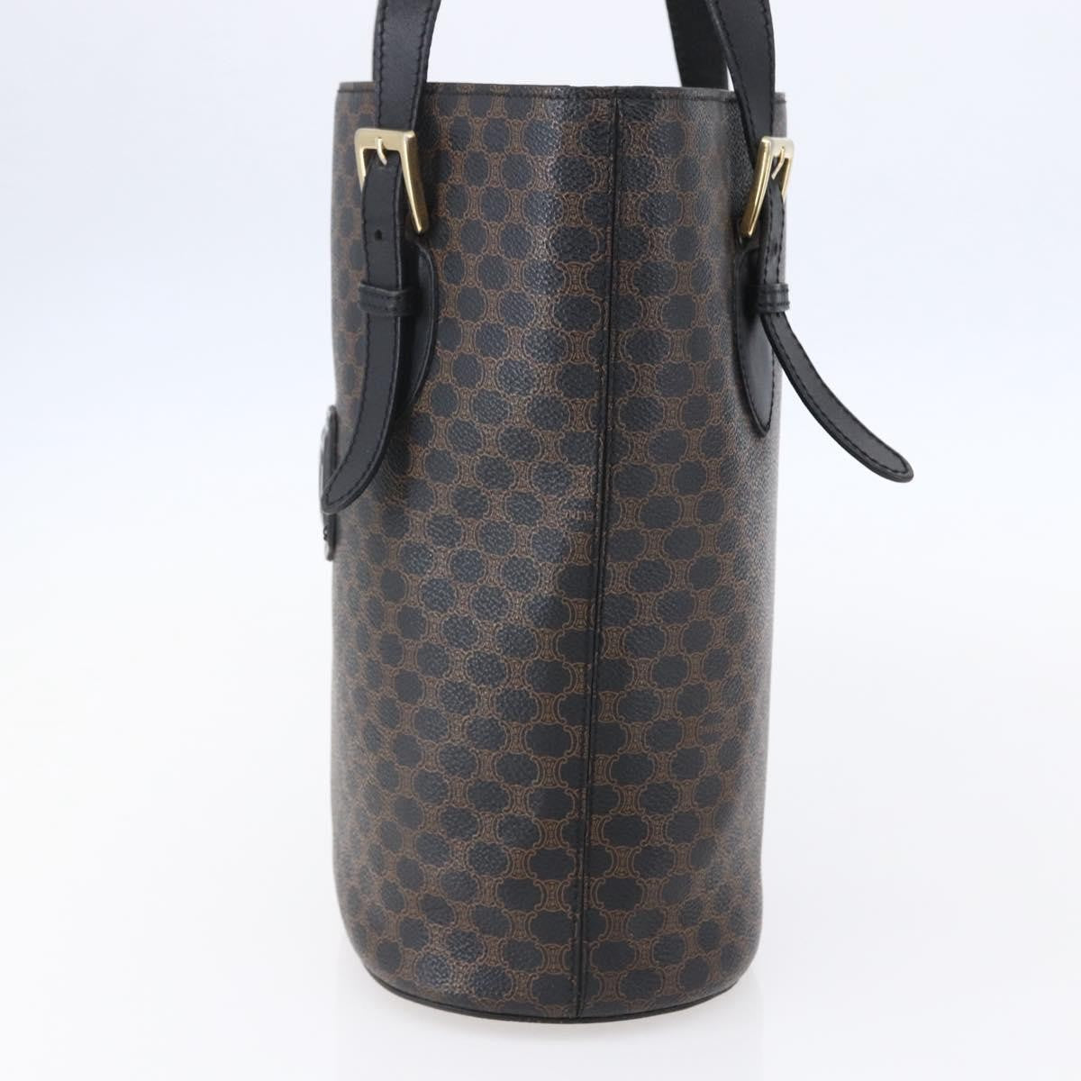 Celine Vintage Macadam Tote bag Canvas, BROWN, CANVAS, Tote bag