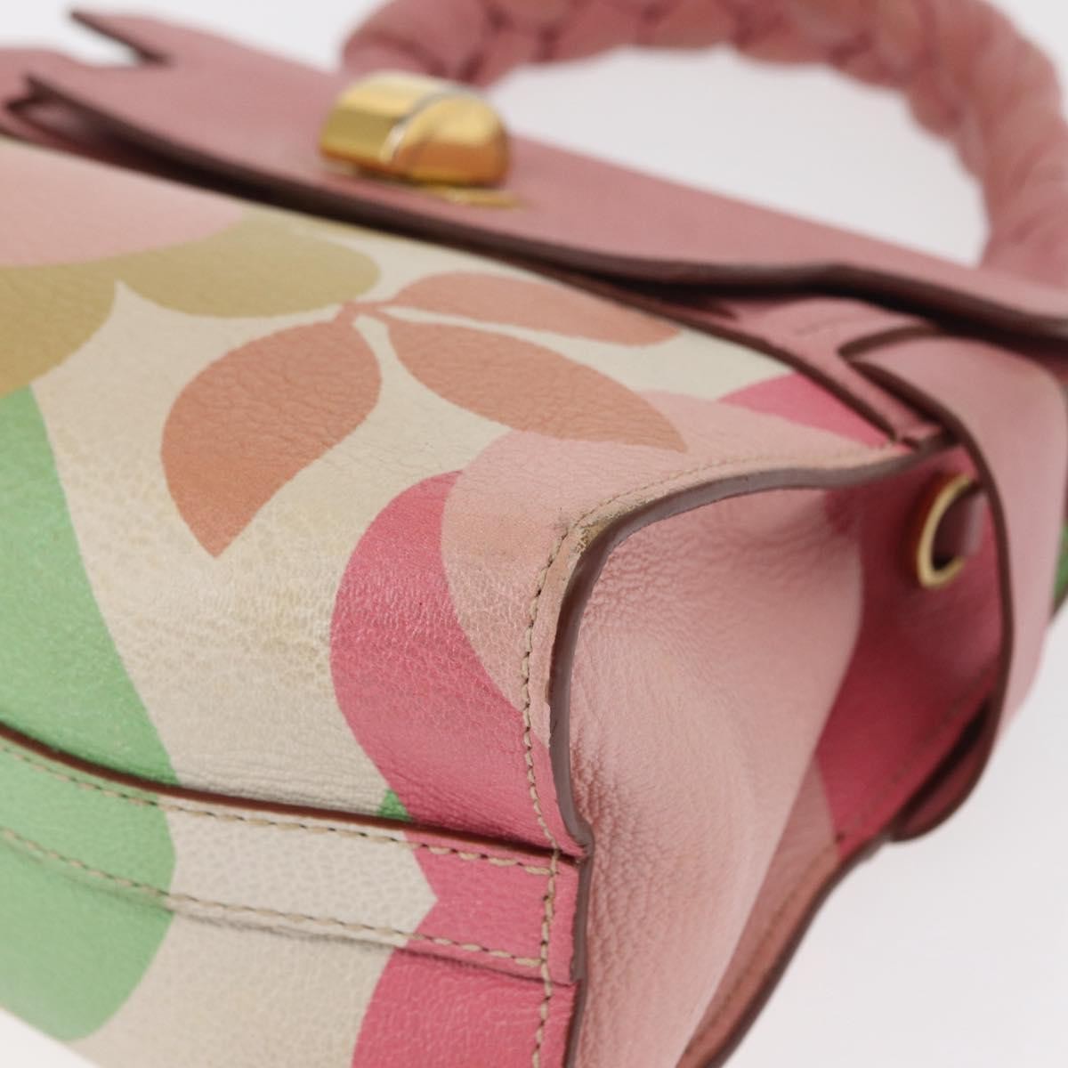 Miu Miu Click Convertible Satchel Leather, PINK, LEATHER, Handbag