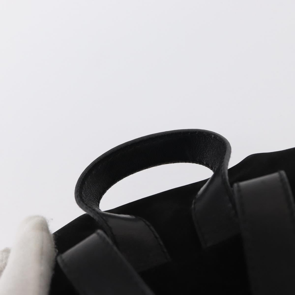 Salvatore Ferragamo Gancini Backpack Suede, BLACK, SUEDE, Backpack