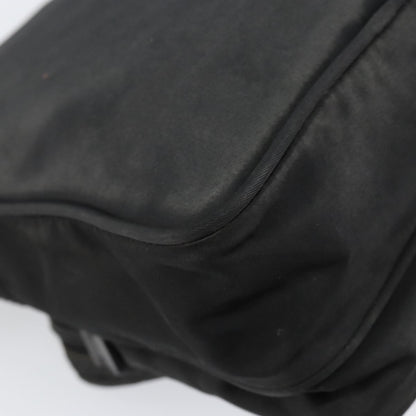 Prada Front Pocket Messenger Bag Tessuto, BLACK, NYLON, Shoulder bag