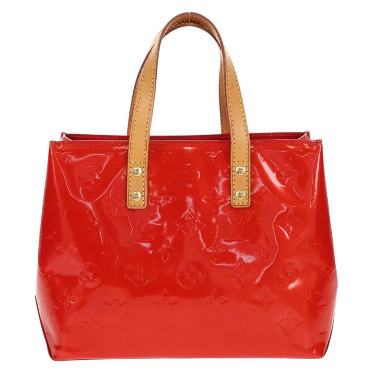 Louis Vuitton Reade Handbag Monogram Vernis, RED, PATENT_LEATHER, Handbag