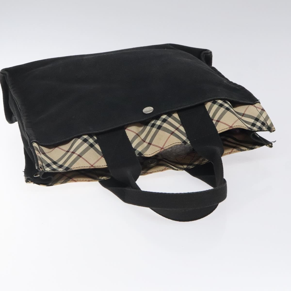 Burberry Nova Check Tote canvas check pattern, BLACK, CANVAS, Tote bag