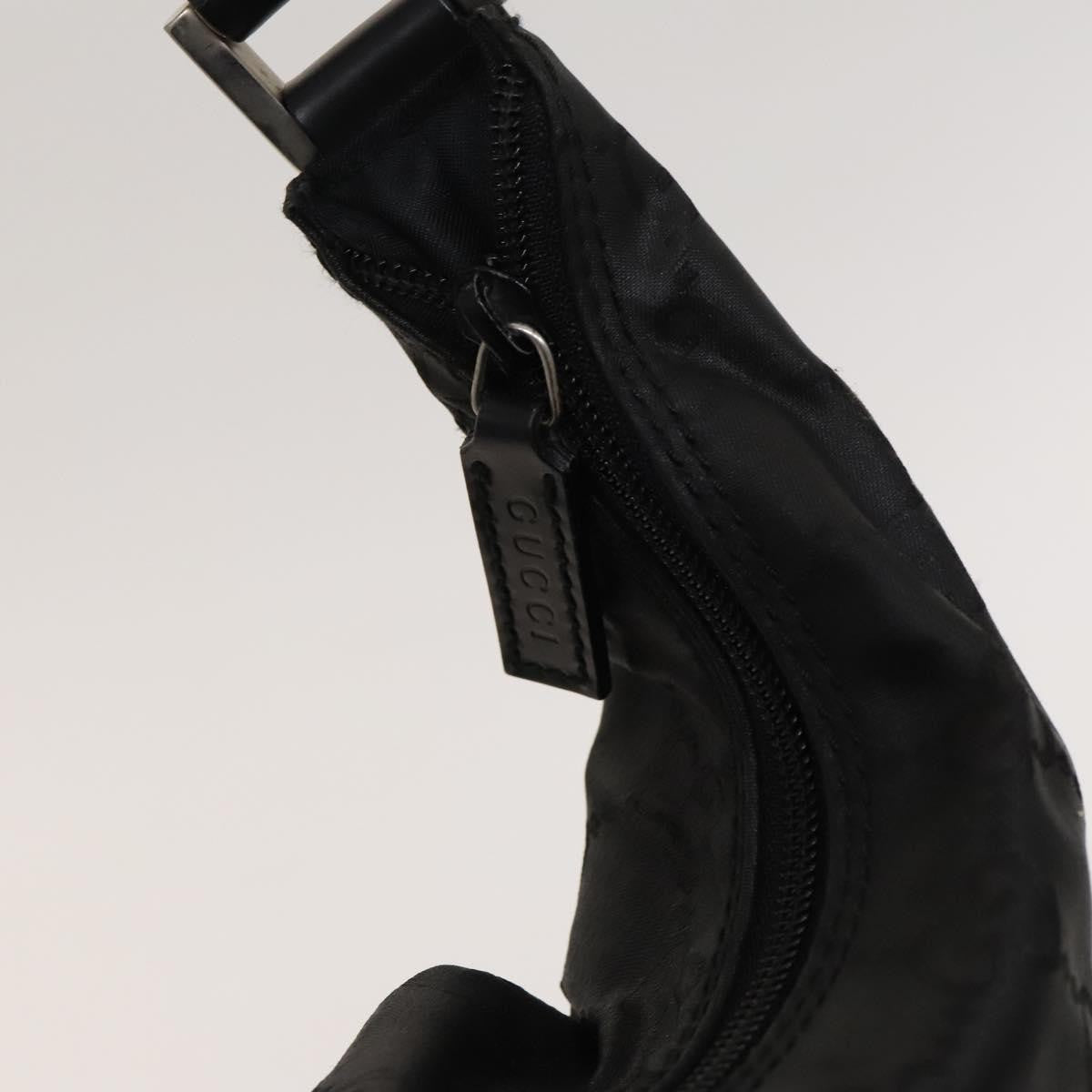 Gucci Zip Hobo Nylon, BLACK, NYLON, Shoulder bag