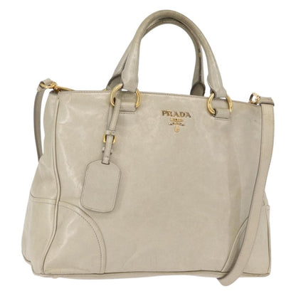 Prada Tote Vitello Daino Vitello Daino, BEIGE, LEATHER, Handbag