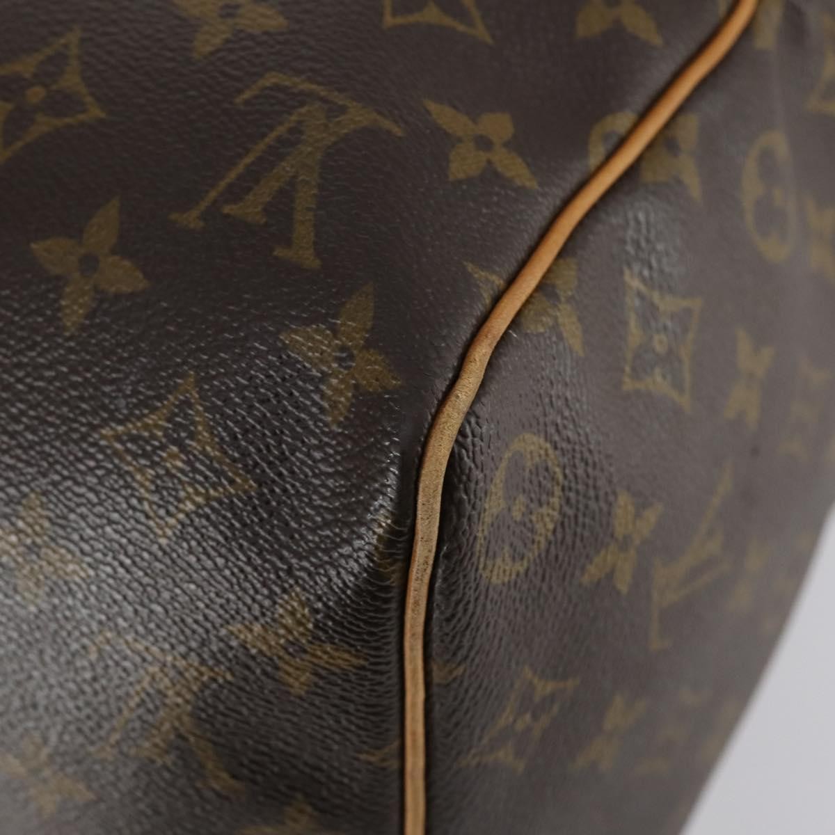 Louis Vuitton Keepall Bag Monogram Canvas, BROWN, CANVAS, Travel bag