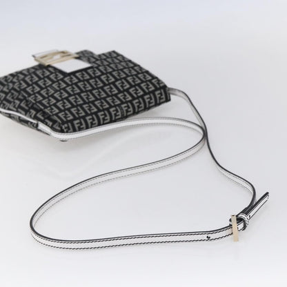 Fendi Vintage Flap Crossbody Bag Zucchino Canvas, BROWN, CANVAS, Shoulder bag