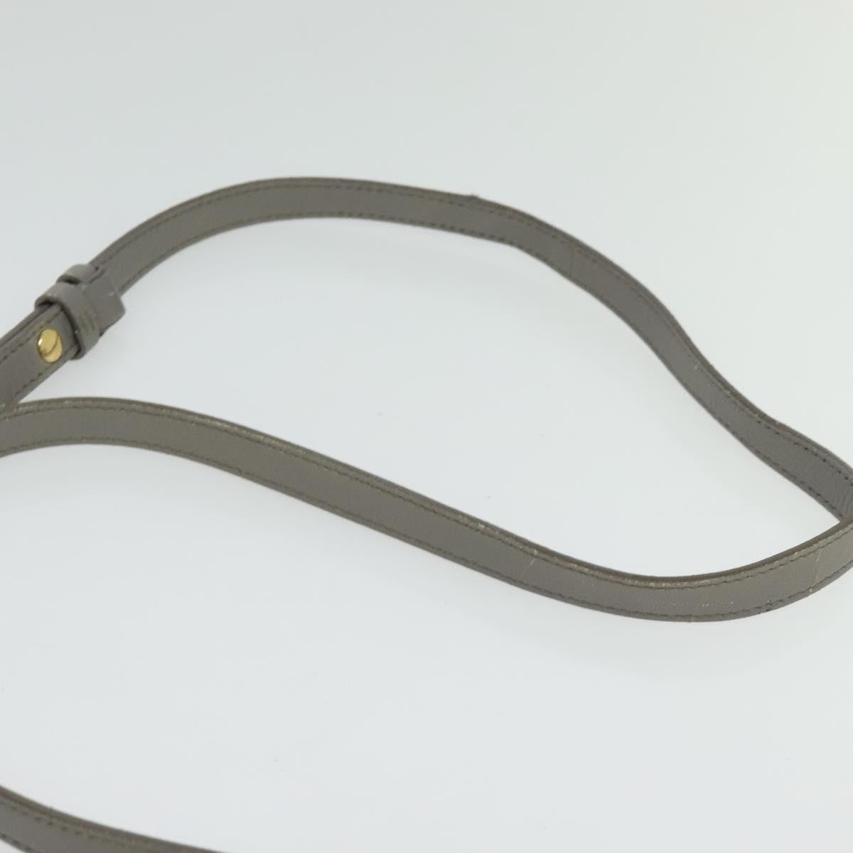 Salvatore Ferragamo Vala Shoulder Bag Leather, GRAY, LEATHER, Shoulder bag