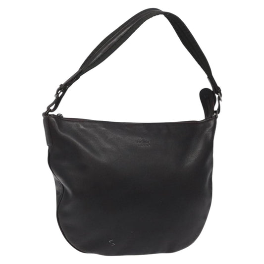 Gucci Vintage Shoulder Bag Leather, BROWN, LEATHER, Shoulder bag