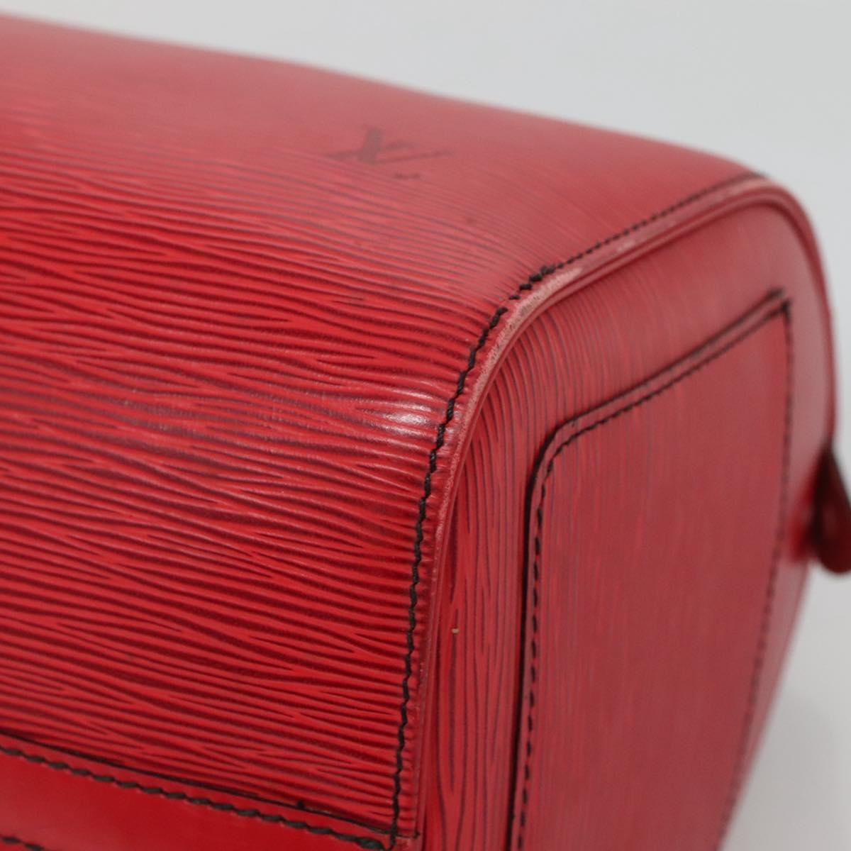 Louis Vuitton Speedy Handbag Epi Leather, RED, LEATHER, Handbag