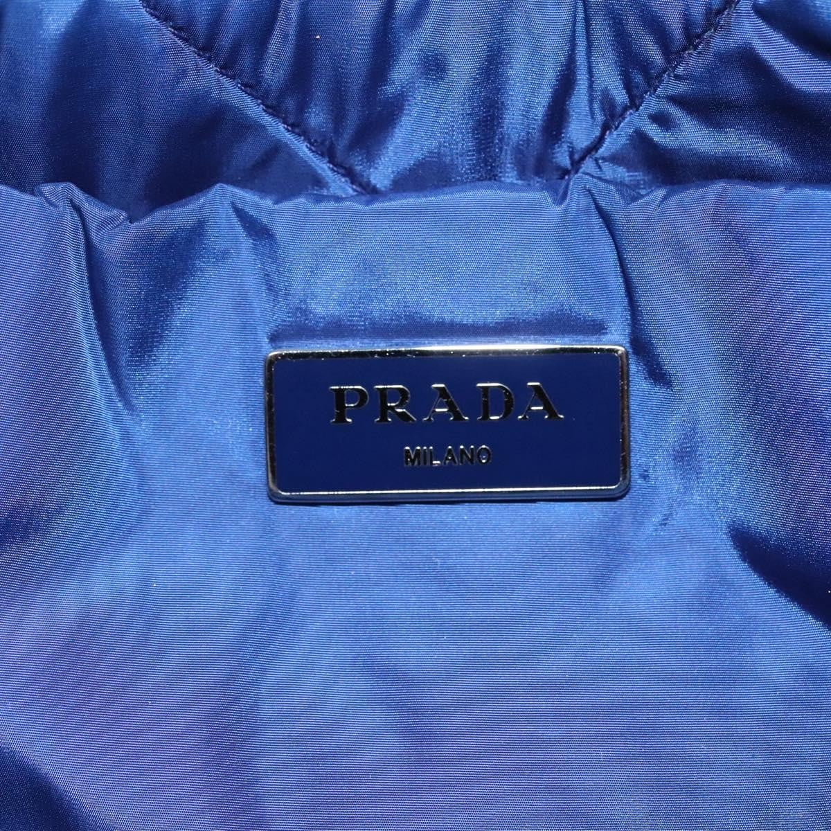 Prada Bomber Tote Tessuto, BLUE, NYLON, Tote bag