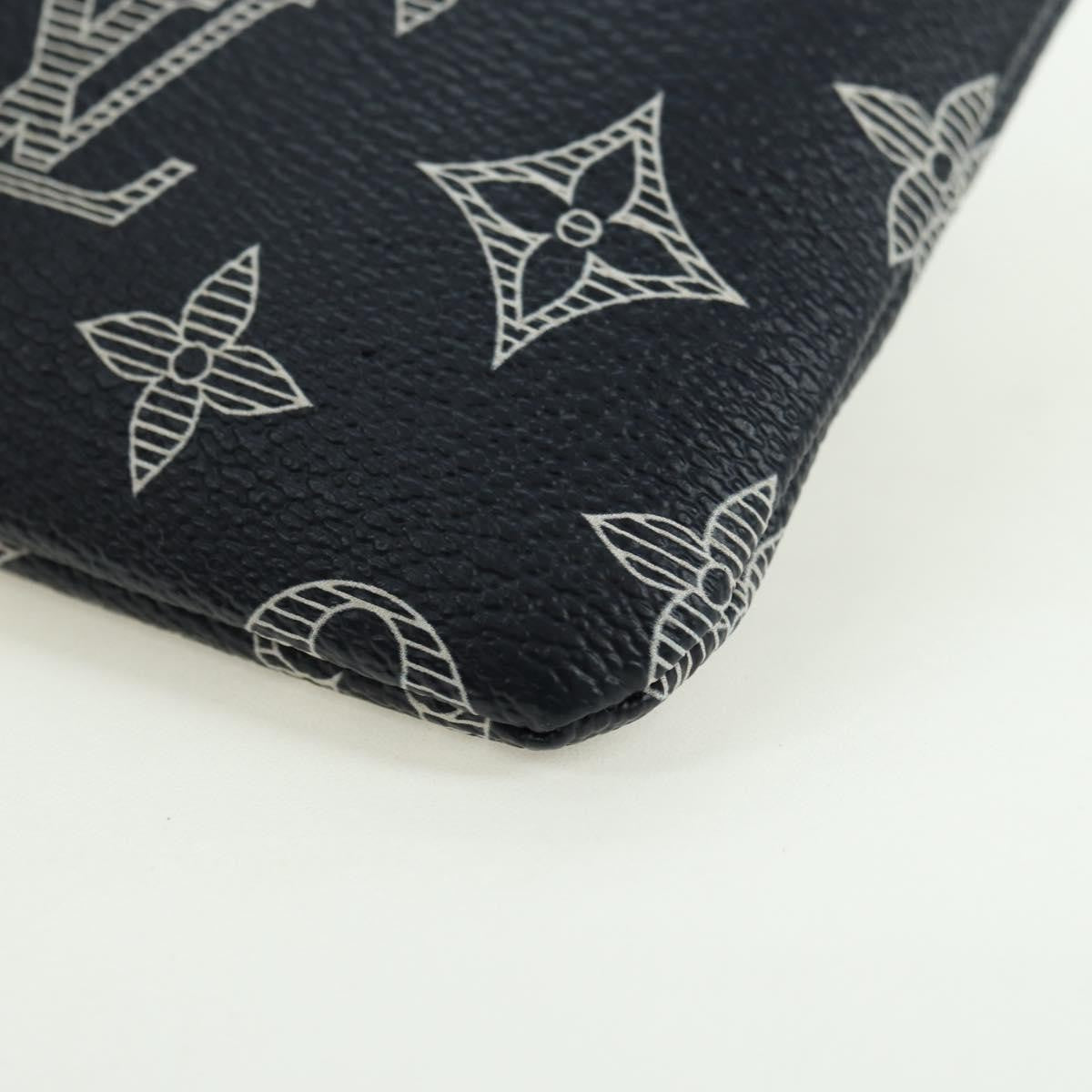 Louis Vuitton Pochette Apollo Limited Edition Upside Down Monogram Ink, Navy, Canvas, Clutch