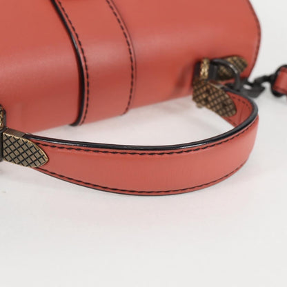 Bottega Veneta Piazza Top Handle Bag Leather with Intrecciato Detail, PINK, LEATHER, Handbag