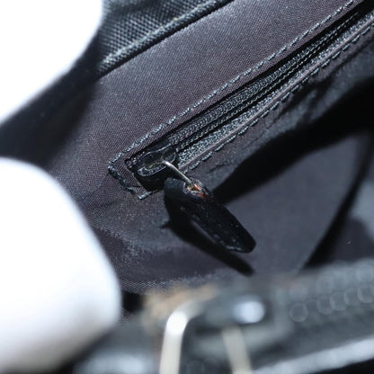 Gucci Vintage Bamboo Handle Tote Nylon, BLACK, NYLON, Tote bag