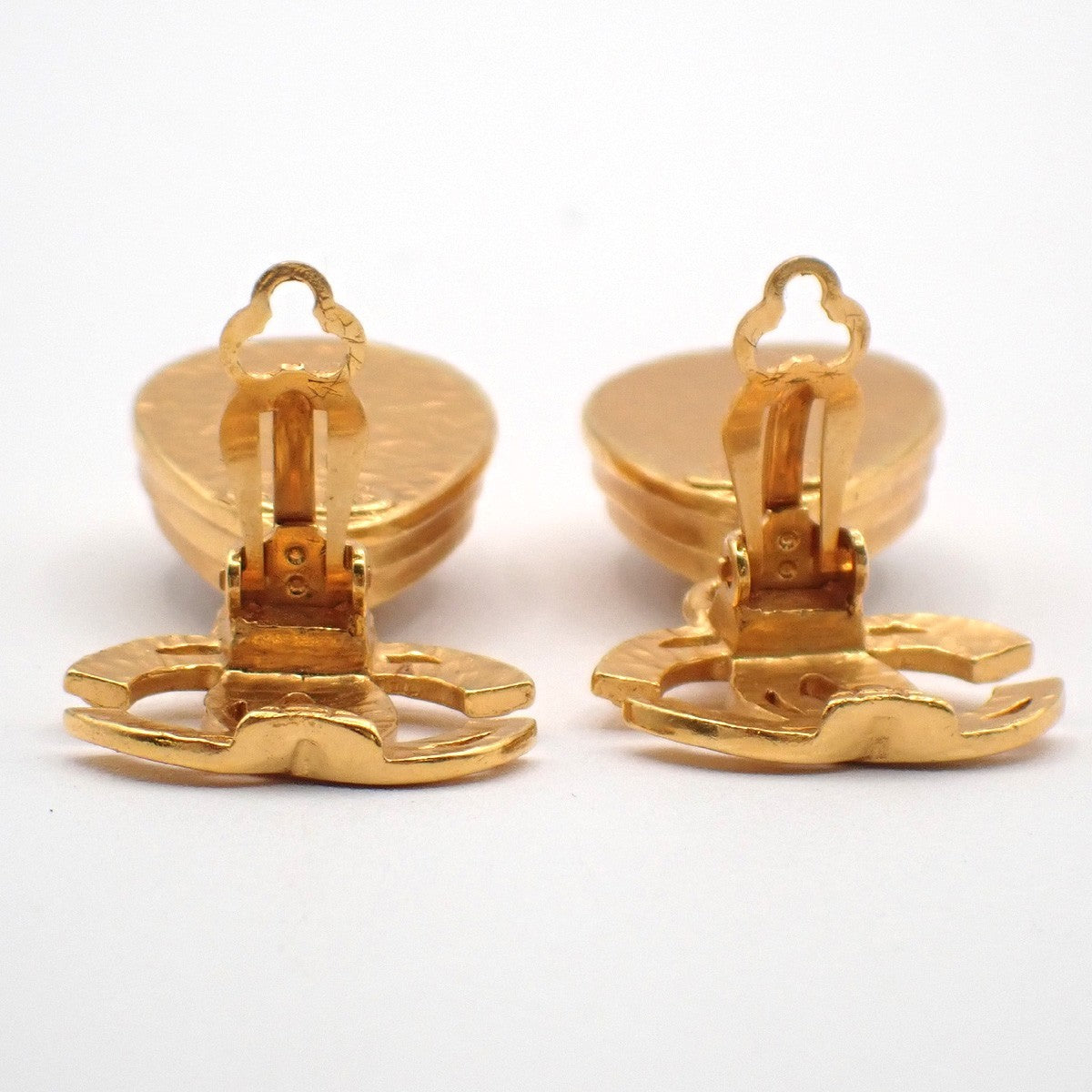 Chanel CC Teardrop Earrings Metal with Faux Pearl, Gold, Gold Plated, Earrings