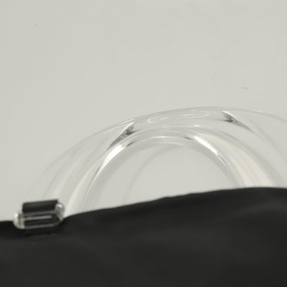 Prada Logo Flat Tote Bag. Nylon Tessuto, BLACK, NYLON, Handbag