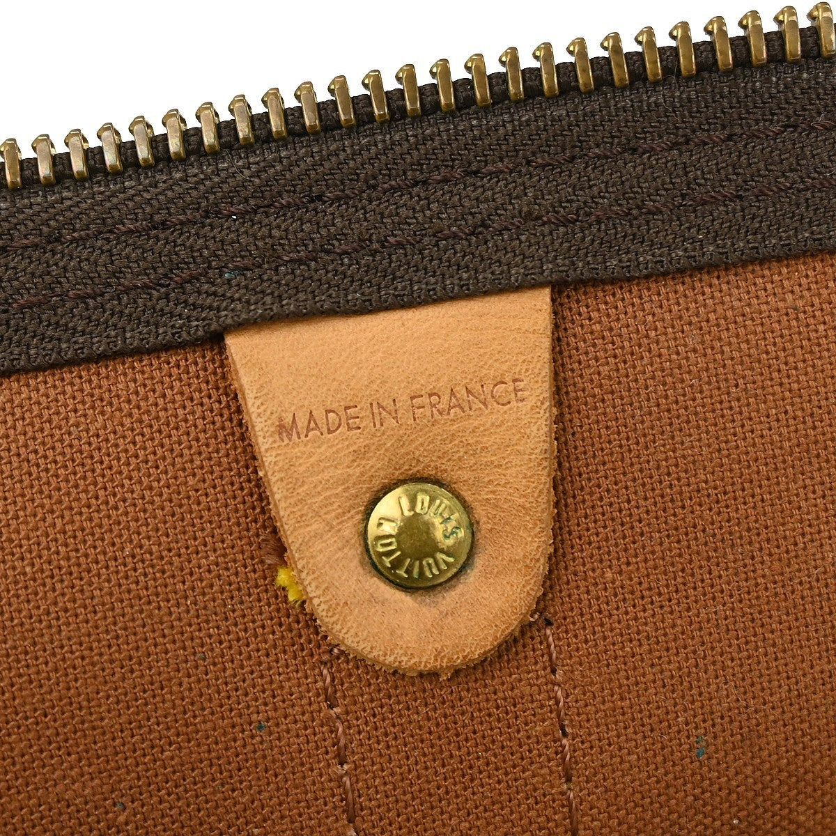 Louis Vuitton Keepall Bag Monogram Canvas, BROWN, CANVAS, Travel bag