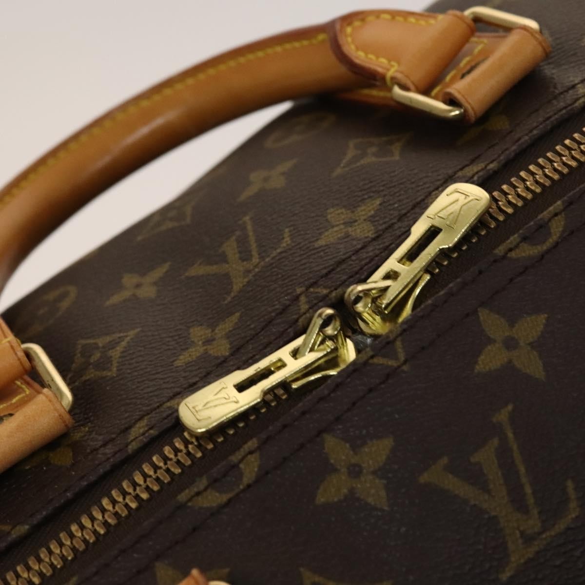 Louis Vuitton Keepall Bag Monogram Canvas, BROWN, CANVAS, Travel bag