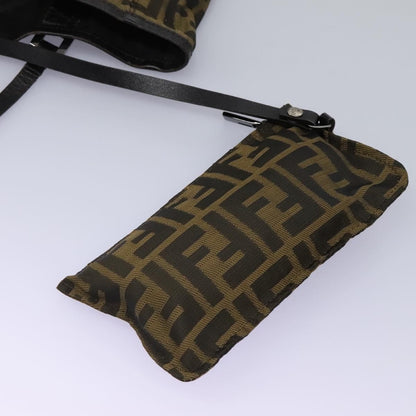 Fendi Open Shopping Tote Zucca Canvas, KHAKI, CANVAS, Tote bag