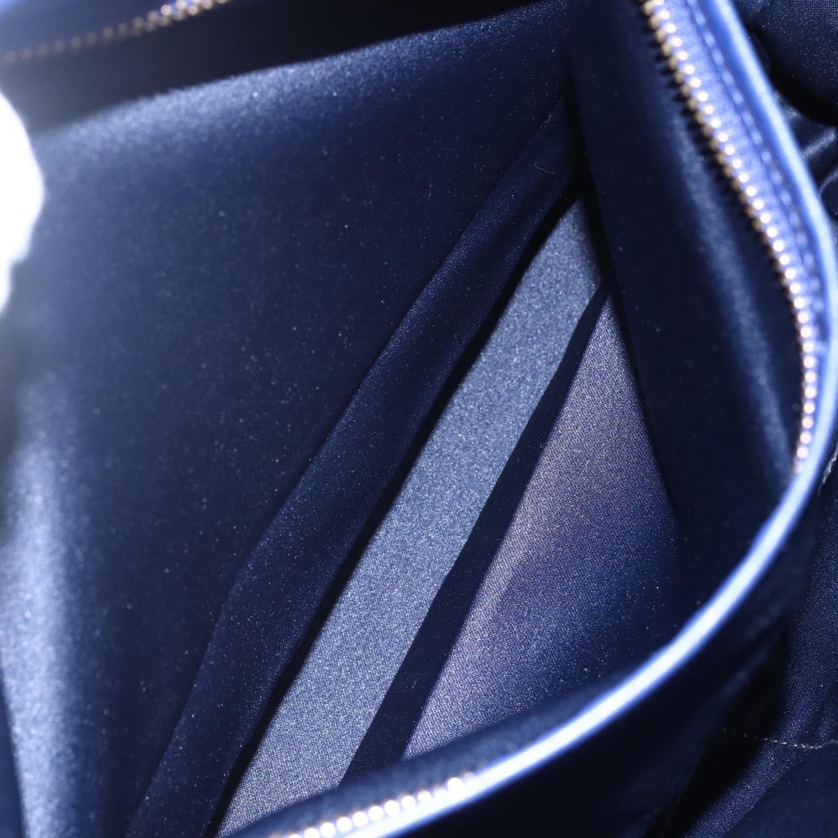 Salvatore Ferragamo Vara Bow Chain Tote Leather, BLUE, LEATHER, Tote bag