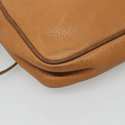 Loewe Anagram Clutch Bag Leather, BROWN, LEATHER, Clutche & pouche