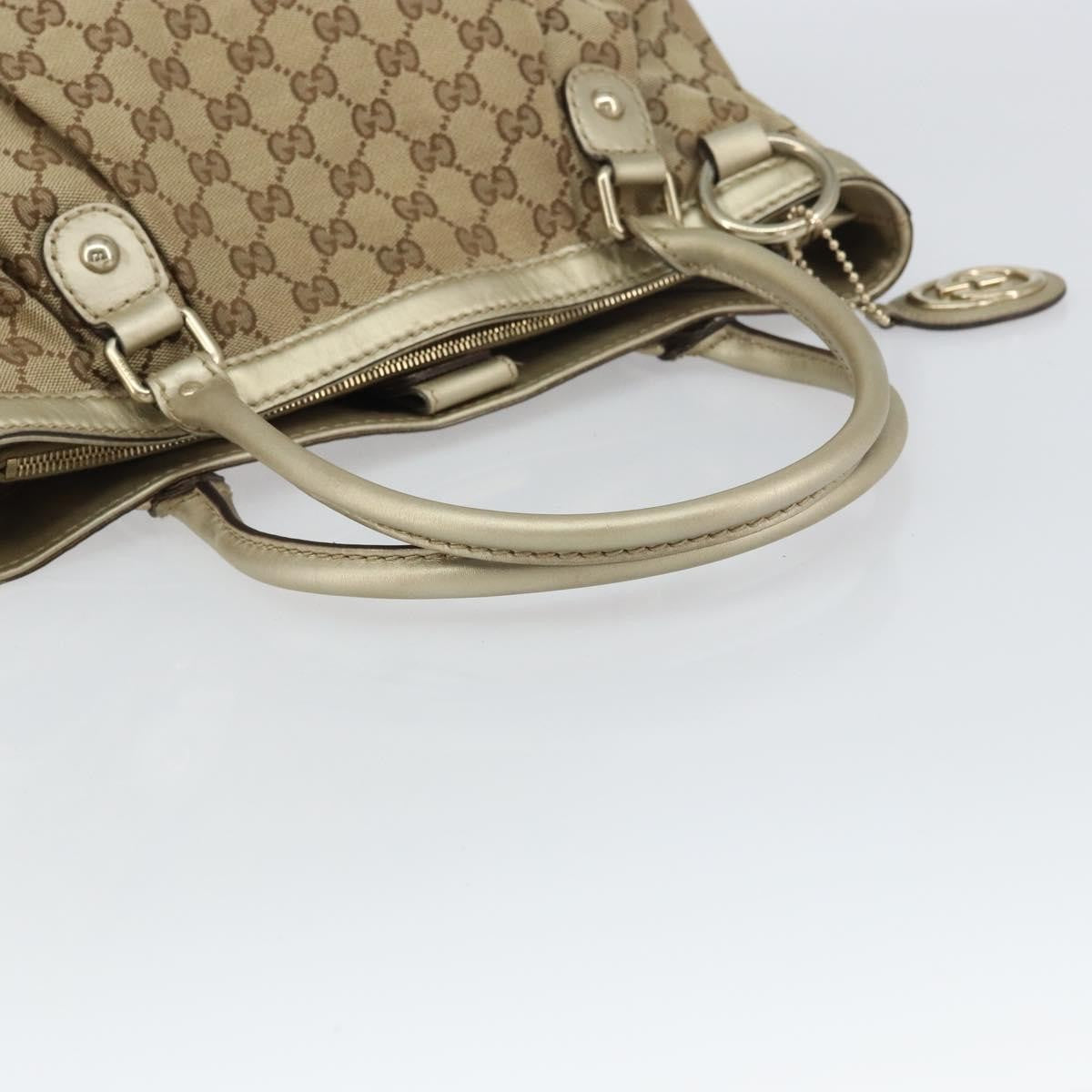 Gucci Sukey Top Handle Tote GG Canvas, BEIGE, CANVAS, Tote bag