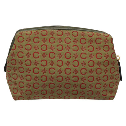 Celine C Macadam Pouch Canvas, BEIGE, CANVAS, Clutche & pouche